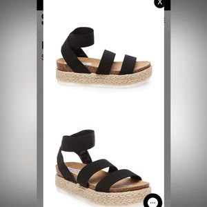 Steve Madden Kimmie Black Platform Sandal